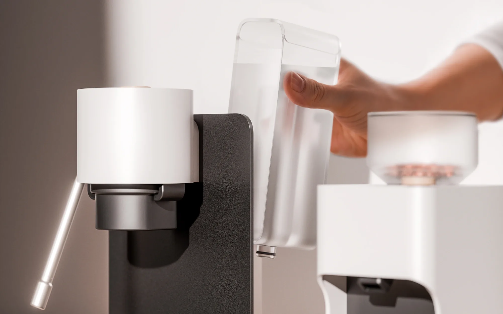 0,8-Liter-Wassertank, dreiseitig zugänglich