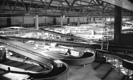 Paketsortieranlage