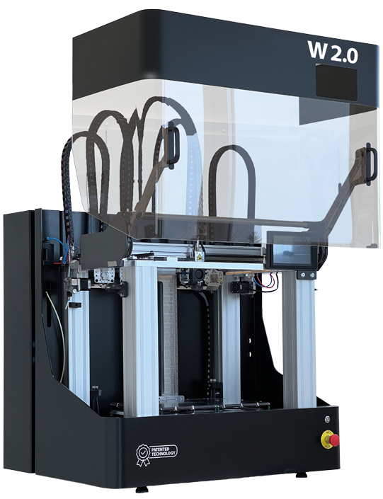 3D-Drucker W2.0 (offener Zustand)