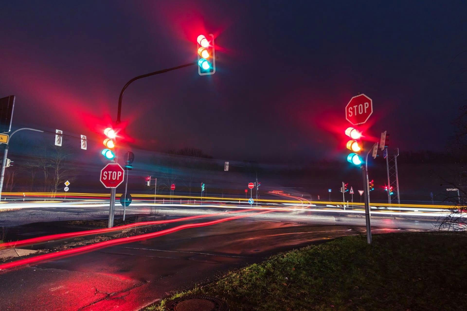 Rotlichtüberwachung an Ampelkreuzungen