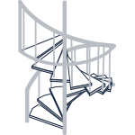 Treppenlift für Wendeltreppe