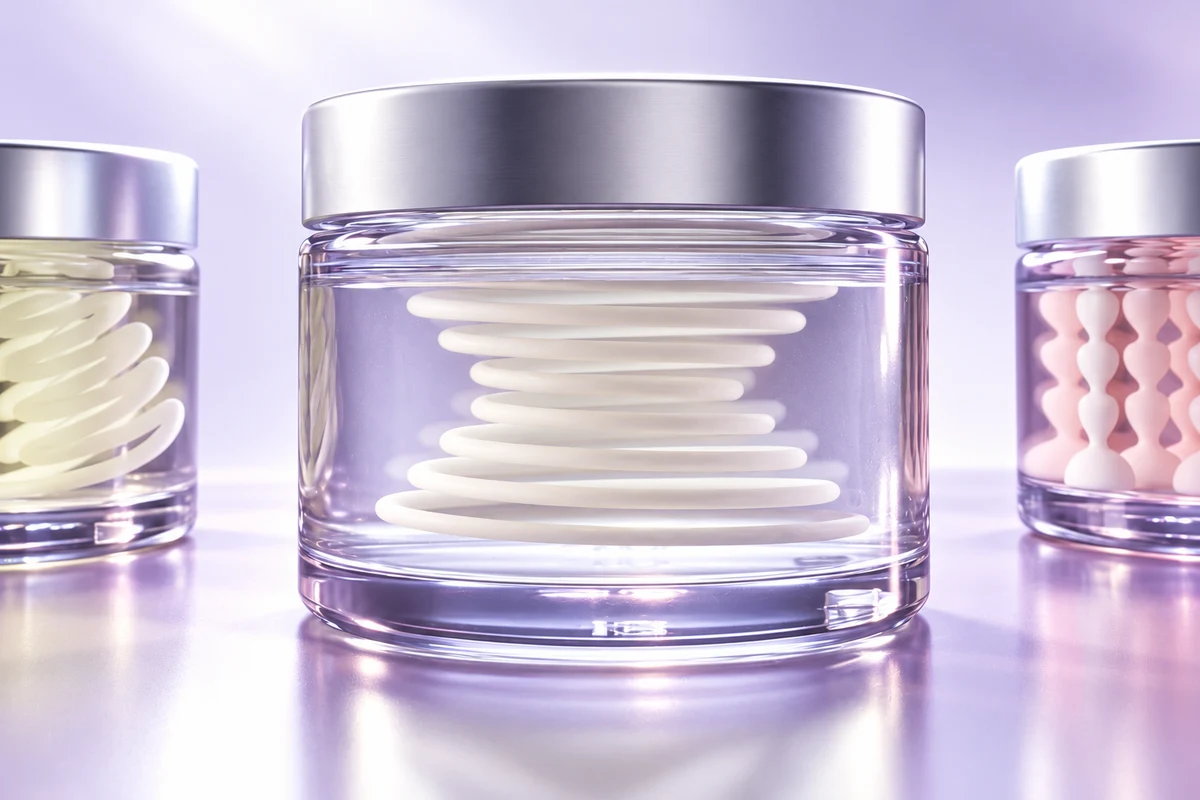 Cream-in-Gel Tiegel