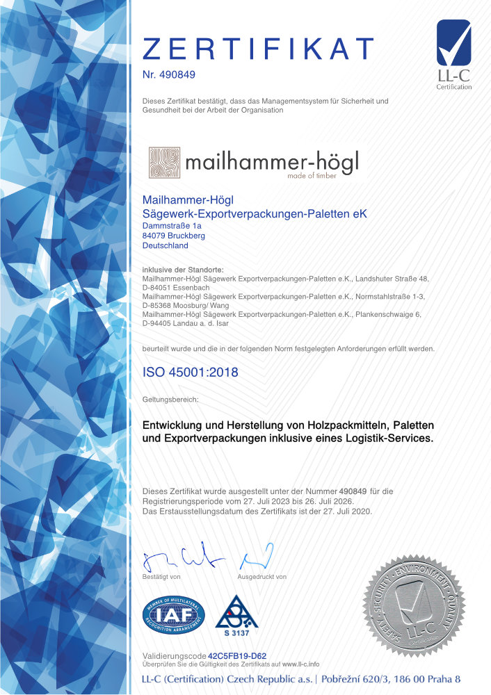 Gefahrgutverpackung 4GV / 4DV