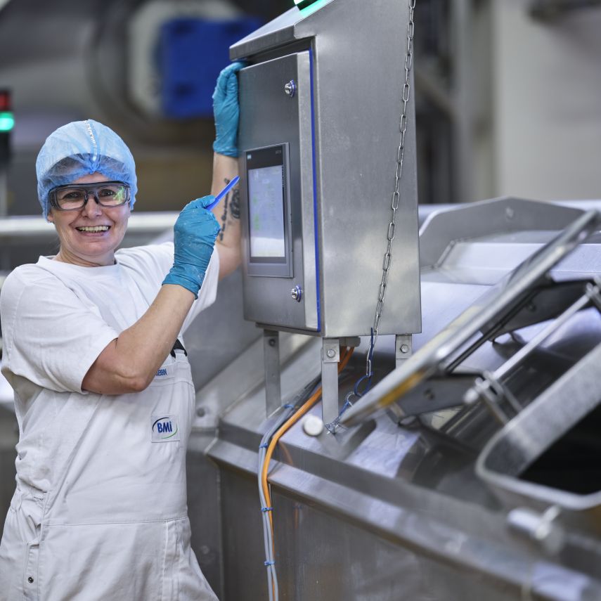 Produktionsanlage in Bedienung