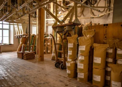 Lager der Stricker Mühle