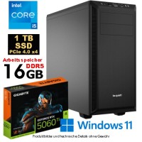 BWZ Gaming-PC i5-14600K / 1 TB NVMe / RTX 5060 Ti