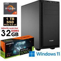 BWZ Gaming-PC R7-9800X3D / 32 GB / RTX 5060 Ti