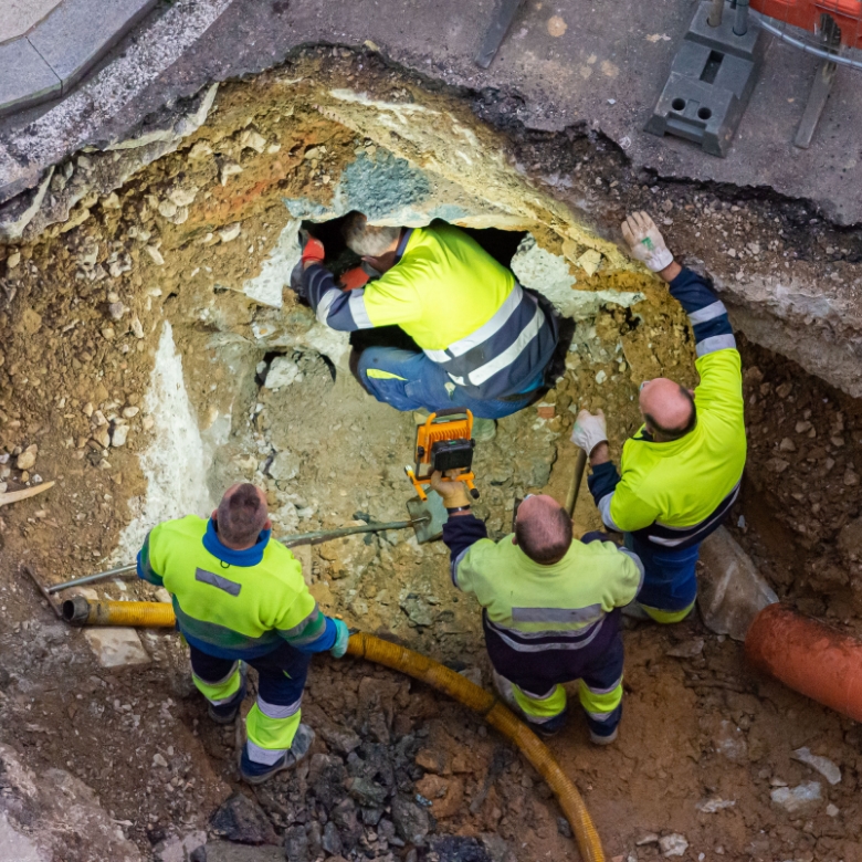 Einsatz im Kanal