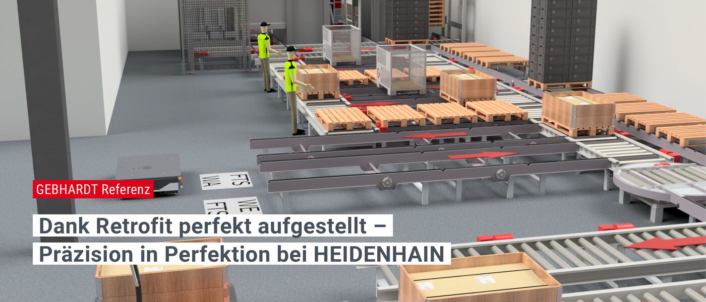 Materialflusssystem bei HEIDENHAIN