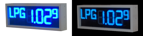 LED display with brightness adjustment
