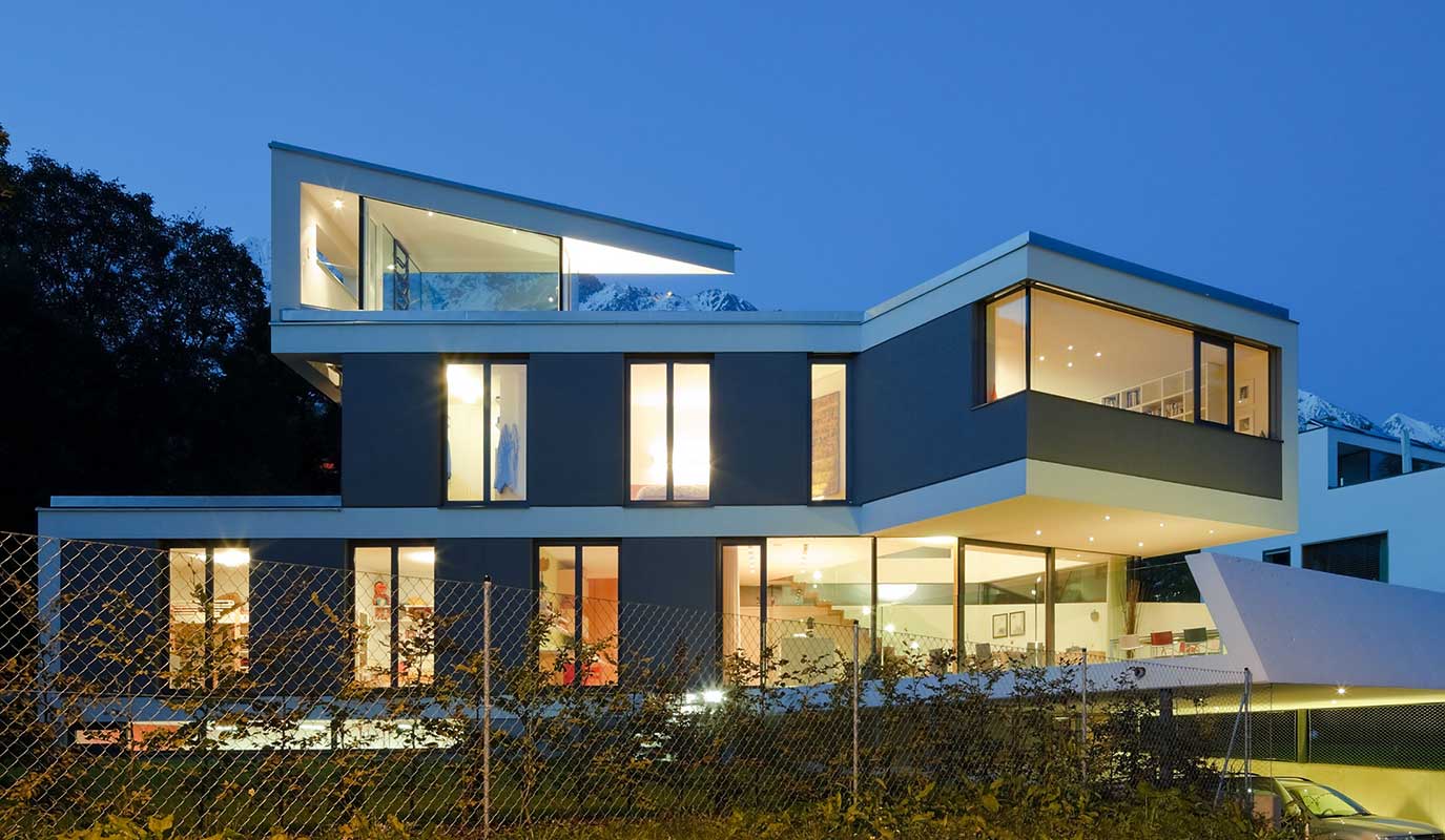 Ausgeführtes Massivholzhaus