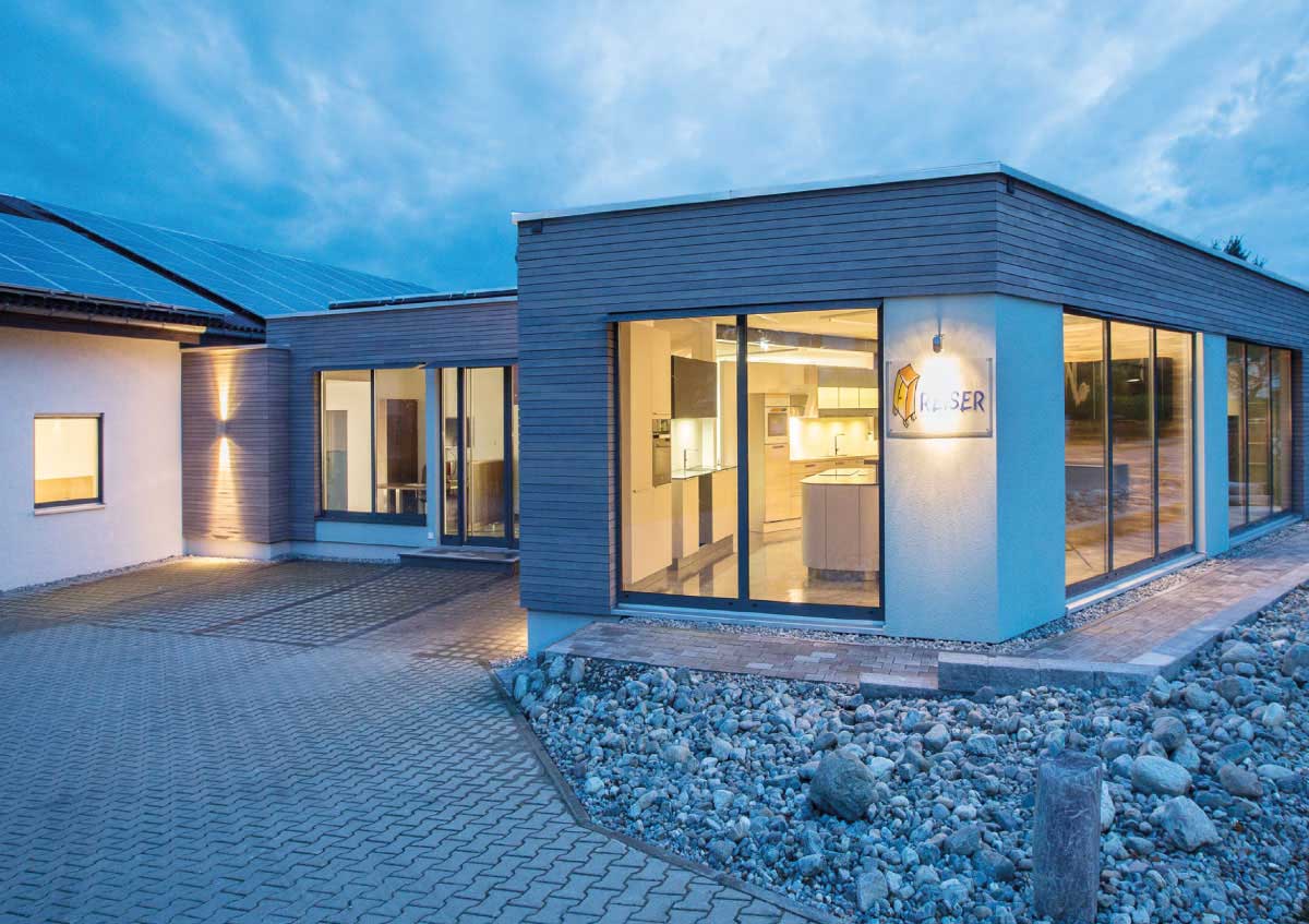Ausgeführtes Massivholzhaus