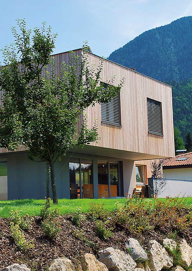 Ausgeführtes Massivholzhaus