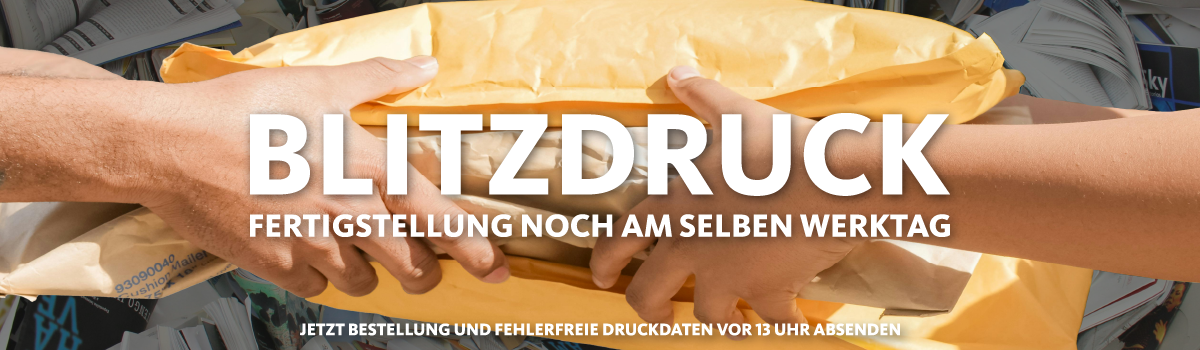 Expressdruck – Fertigstellung am selben Werktag