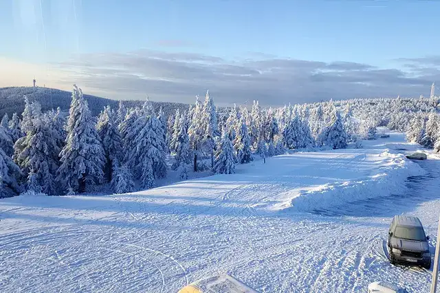 Panoramablick vom Fichtelberg
