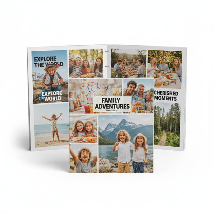 Magazin im quadratischen Format