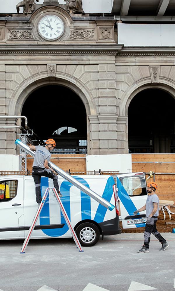 Anlageninstallation im Gebäude