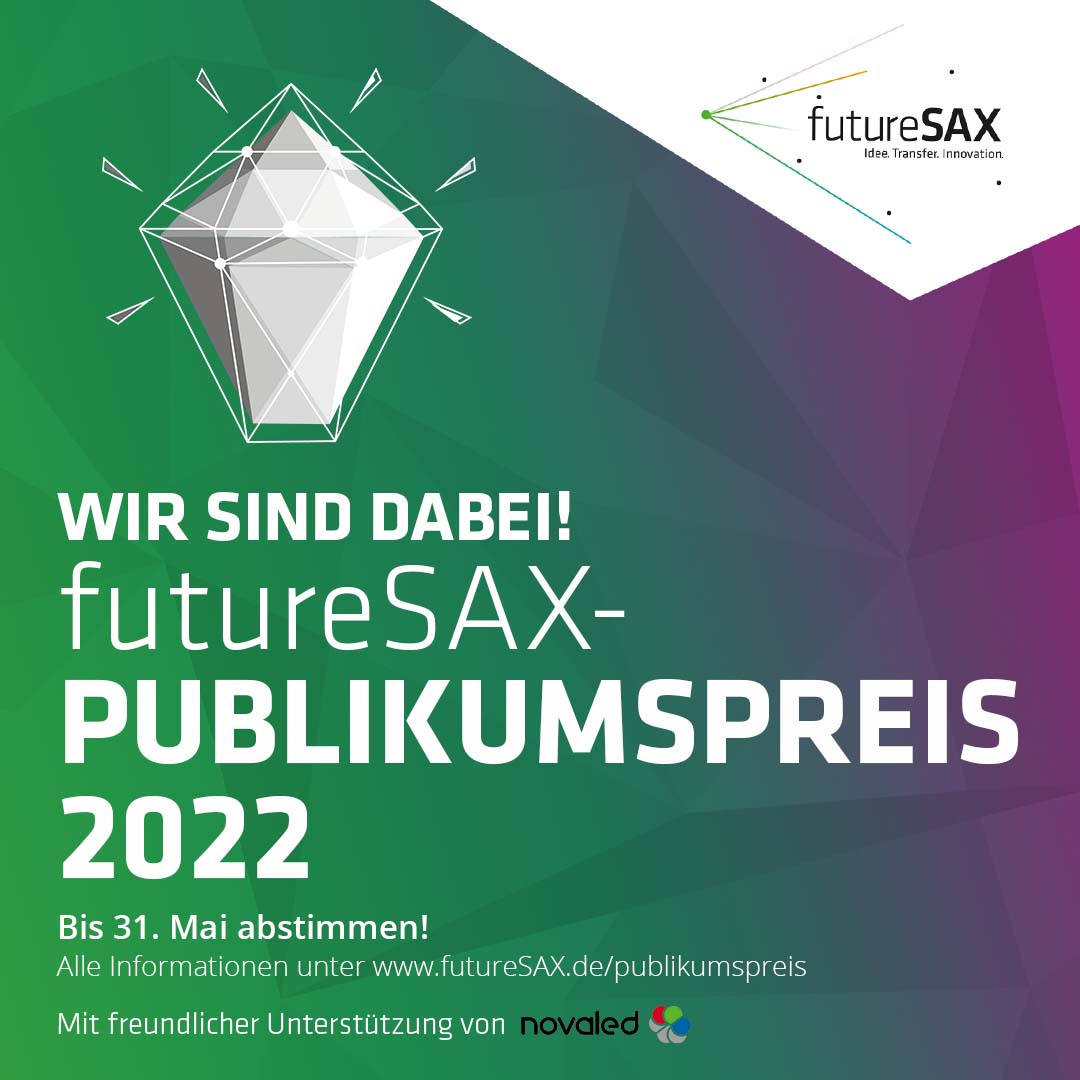 Participation in the Saxon Startup Award 2022 (futureSAX audience award)