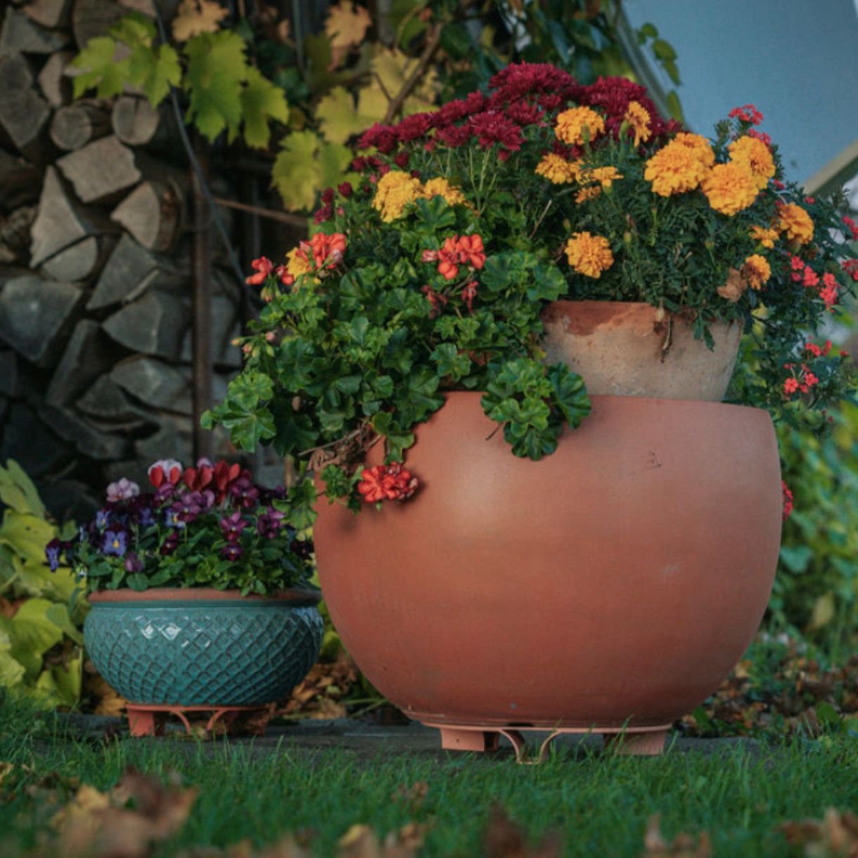 Blumentopf-Untersetzer rund ø27 cm, terrakotta