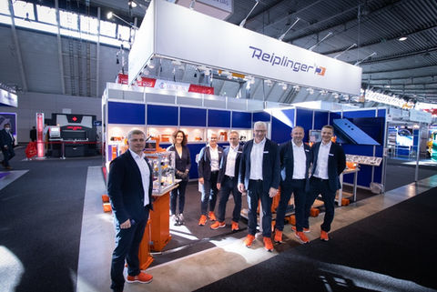 Juice press (custom-built) at the Blechexpo Stuttgart