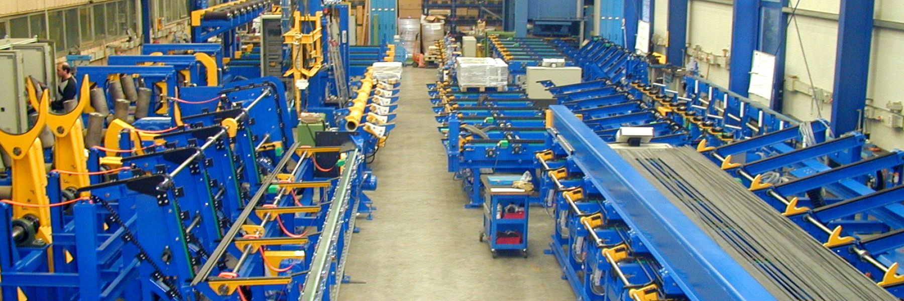 Adjustageanlage – Bundbildung