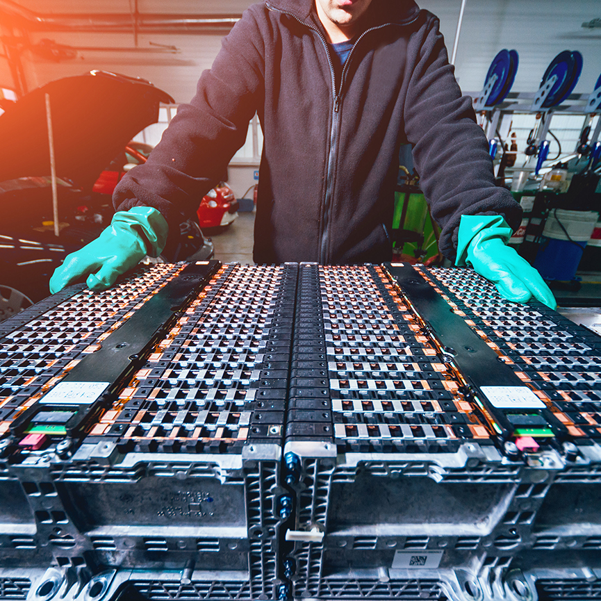 Anwendungen in der Elektromobilität/Batteriefertigung