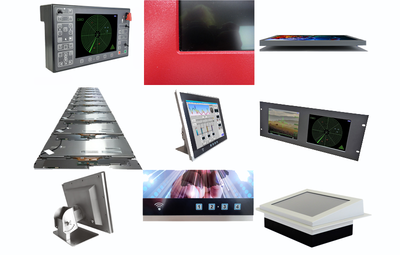 Industrie-Monitor mit Befestigung