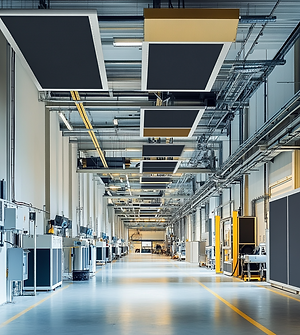 Anwendungsszenario Smart Factory: Panels gegen Industrie­lärm