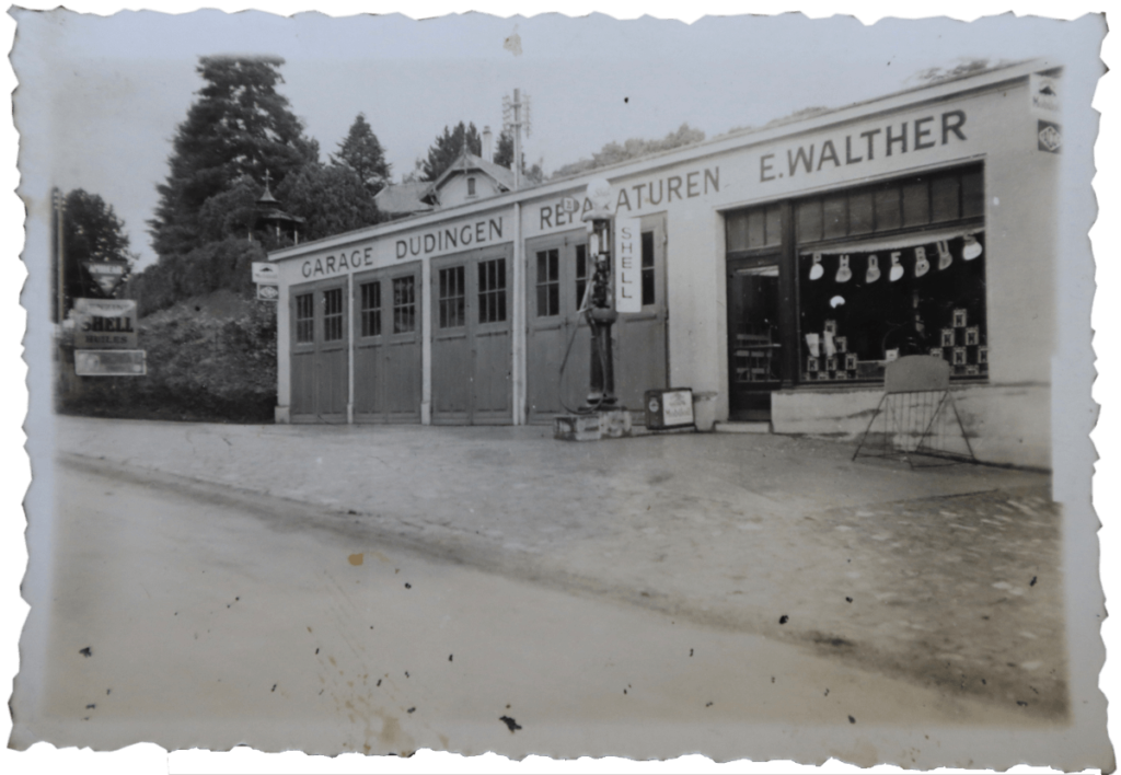 Die neue Garage 1927 an der Hauptstrasse 36