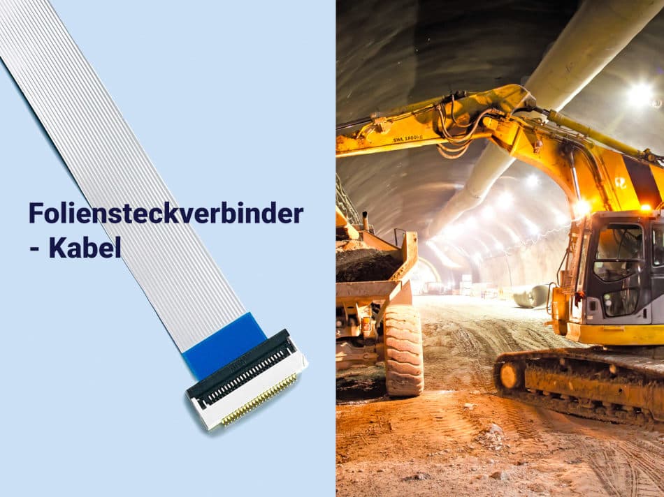 Foliensteckverbinder mit Kabel