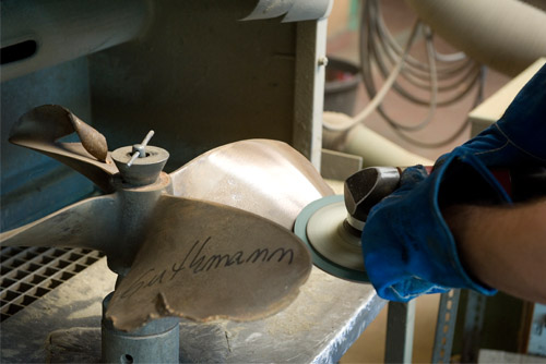 Reparierter Propeller