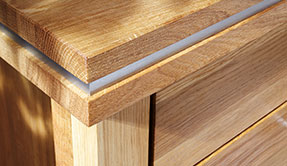 Details der Massivholzküche