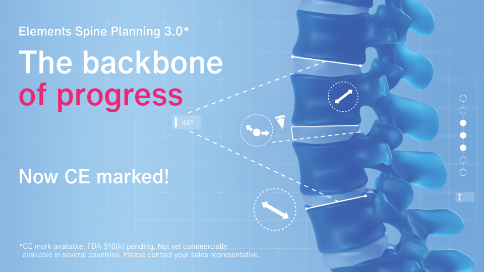 CE-Kennzeichnung für Elements Spine Planning
