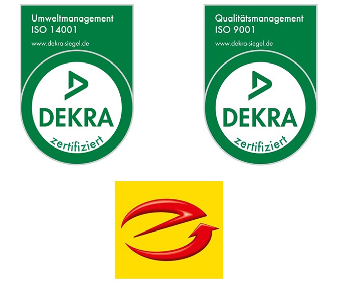 Zertifizierungen nach ISO 9001 und ISO 14001