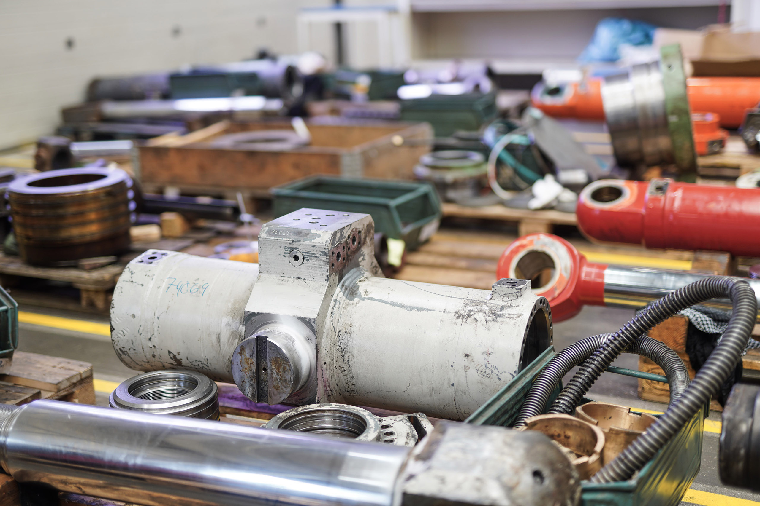 Reparatur von Hydraulikzylindern