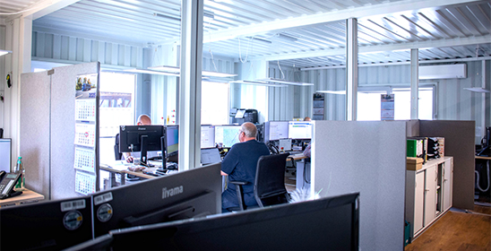 Büro und Disposition am Standort Minden