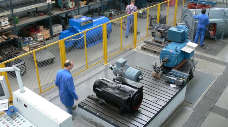 Elektromotor auf Prüfstand