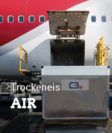 Trockeneis für Bordvorratskühlung
