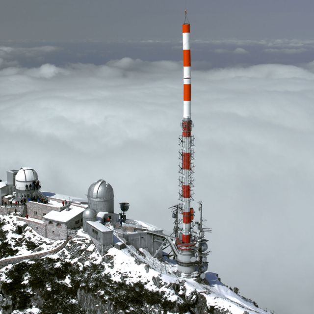 Antennenzylinder auf Sendeturm Wendelstein
