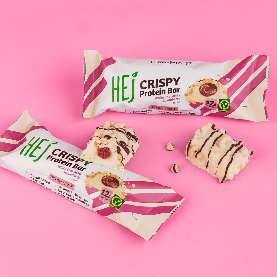 HEJ Natural Crispy White Chocolate Strawberry