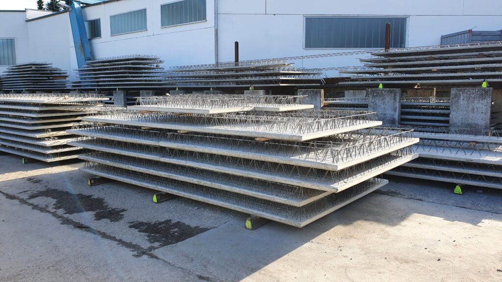 Produktion im Betonfertigteilwerk