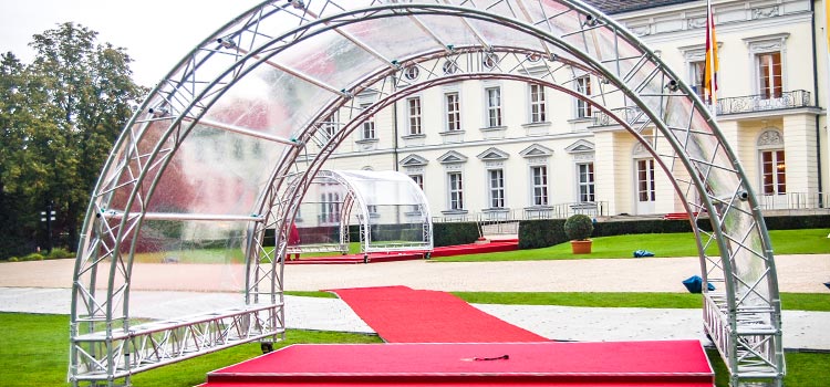 Planen für Bühnen und Eventzelte