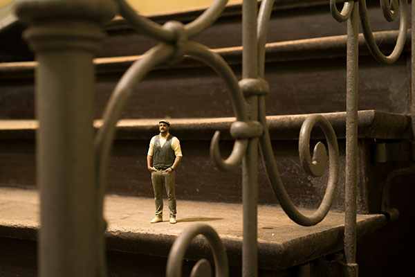 3D-Szene mit Treppe