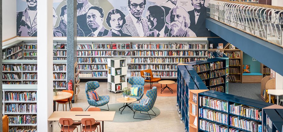 Holborn Library, London – Regalsystem und Einrichtung