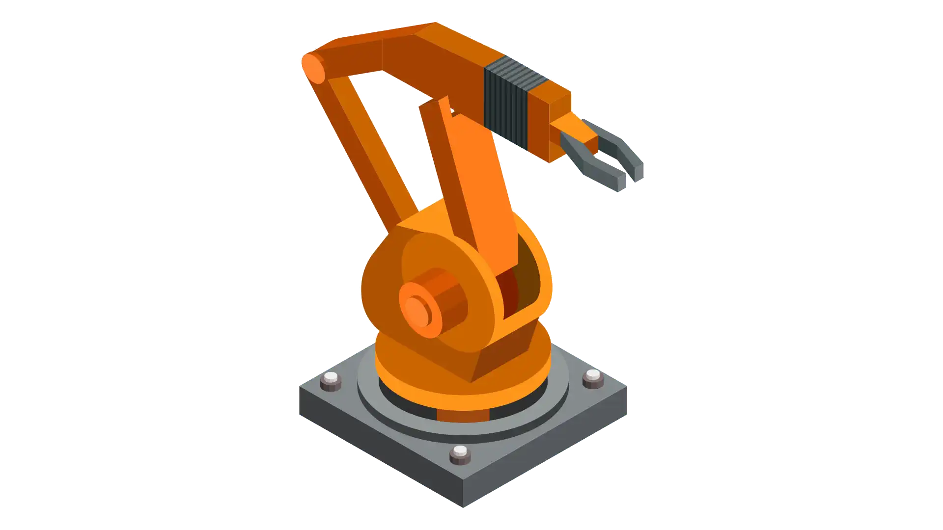 Vollautomatisierte Roboteranlage in der Fertigung