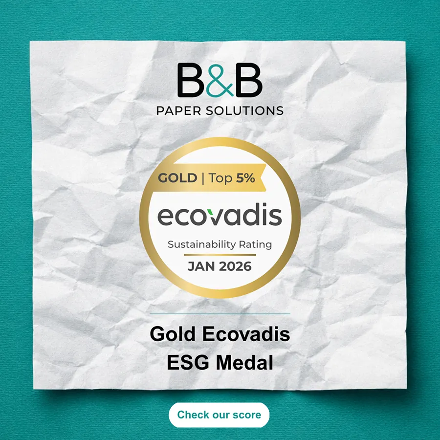 Ecovadis Gold für B&B Paper Solutions