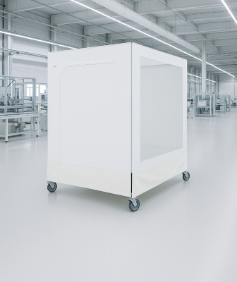 Rollbarer Staubschutzraum RSR-C PVC