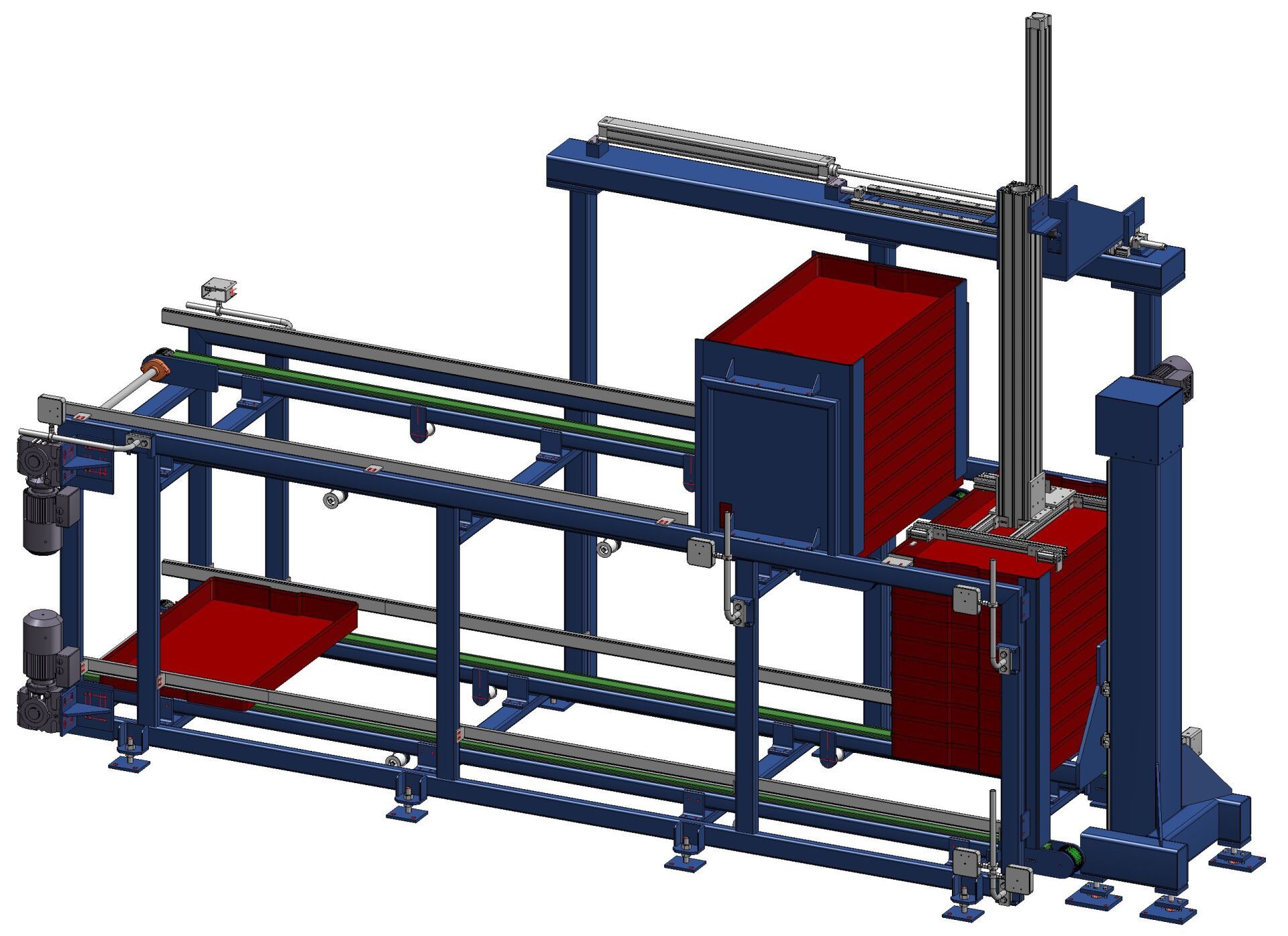 Sondermaschine – 3D-Aufstellung