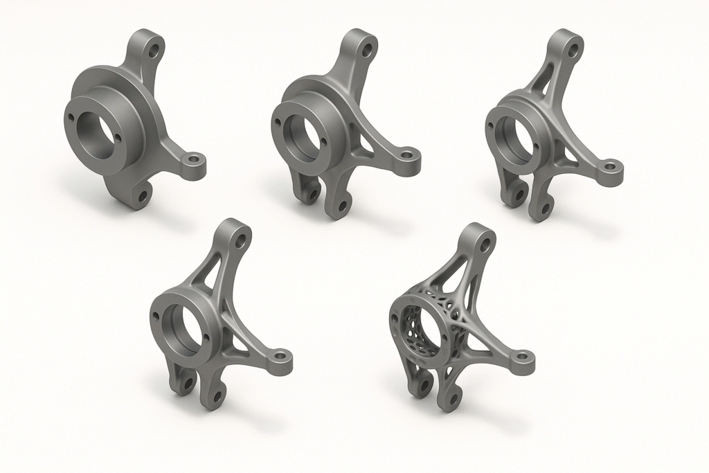 Knuckle – Topologie-Optimierung (Reverse Engineering)