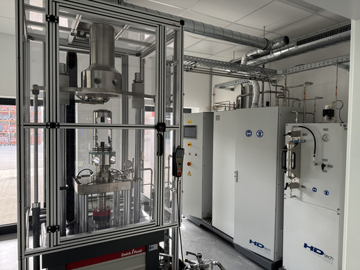 Hochdruck-Prüfanlage für zyklische Wasserstoffbelastungen (PRESSURE)